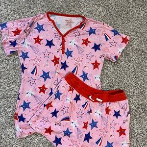 Little Sleepies Pink Starry Pajama Set